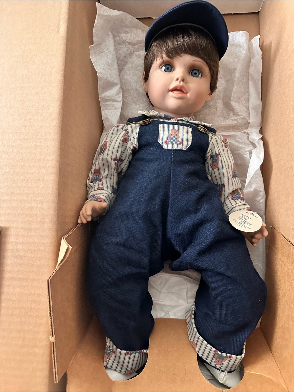 No.93 Dolls by Jerri Adam Vinyl Doll #121010 in Overalls